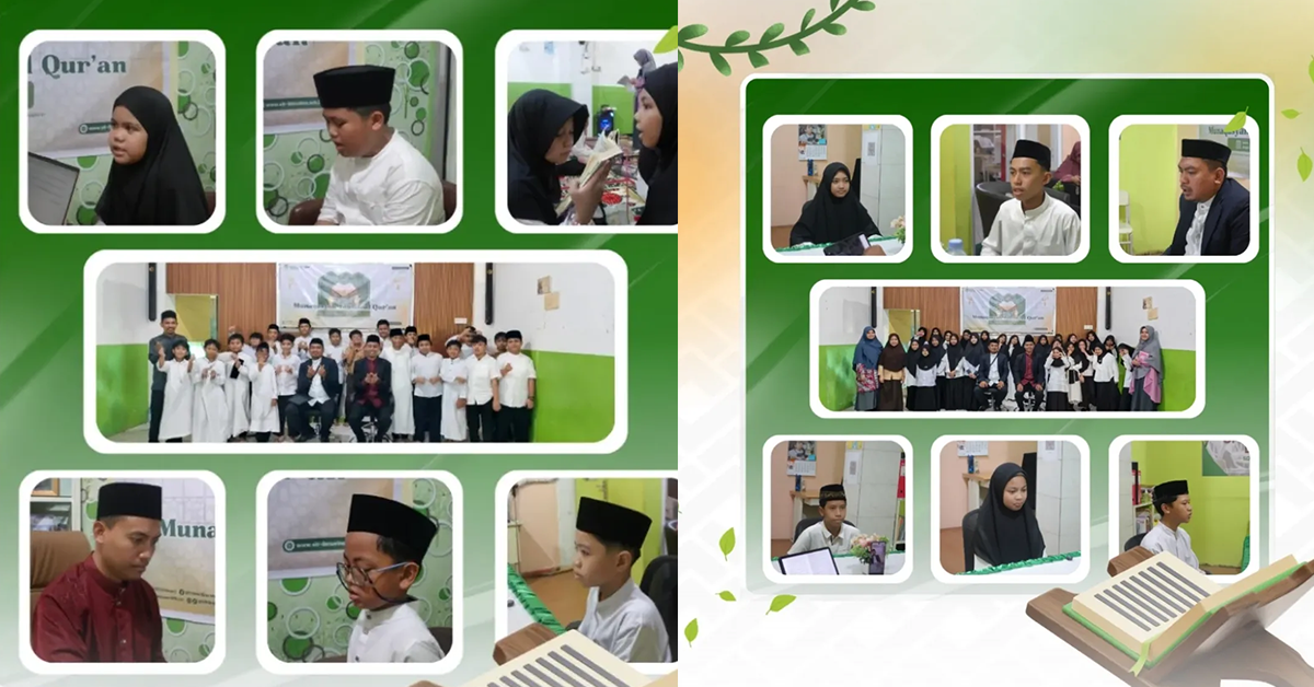 Foto dokumentasi kegiatan munaqosyah tahfidzul quran di SIT Ibnu Sina Makassar
